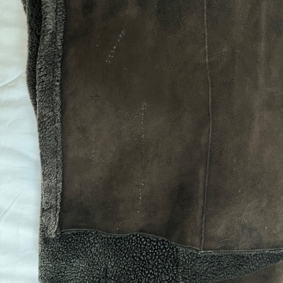 Bisang Dark Brown/Charcoal Shearling Full-length Women’s Coat - Size 6 - Picture 16 of 16